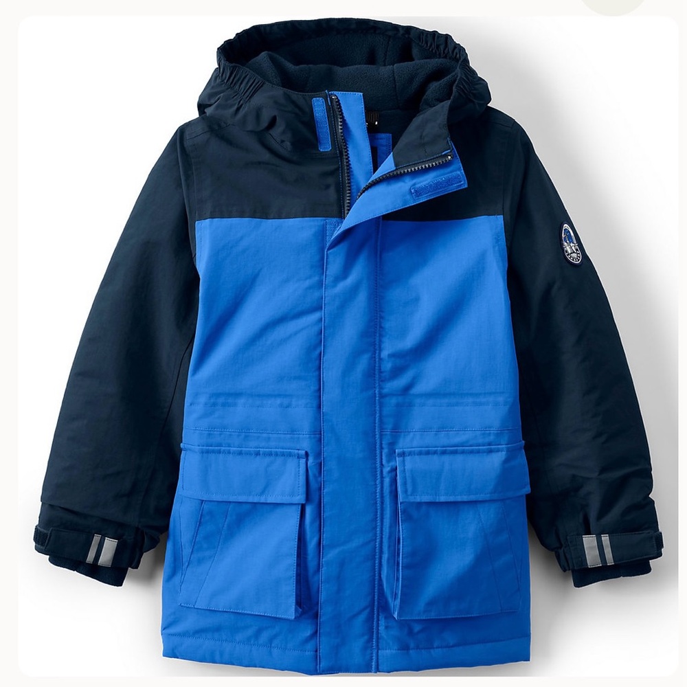 Lands' End Kids Blue and Black Jacket